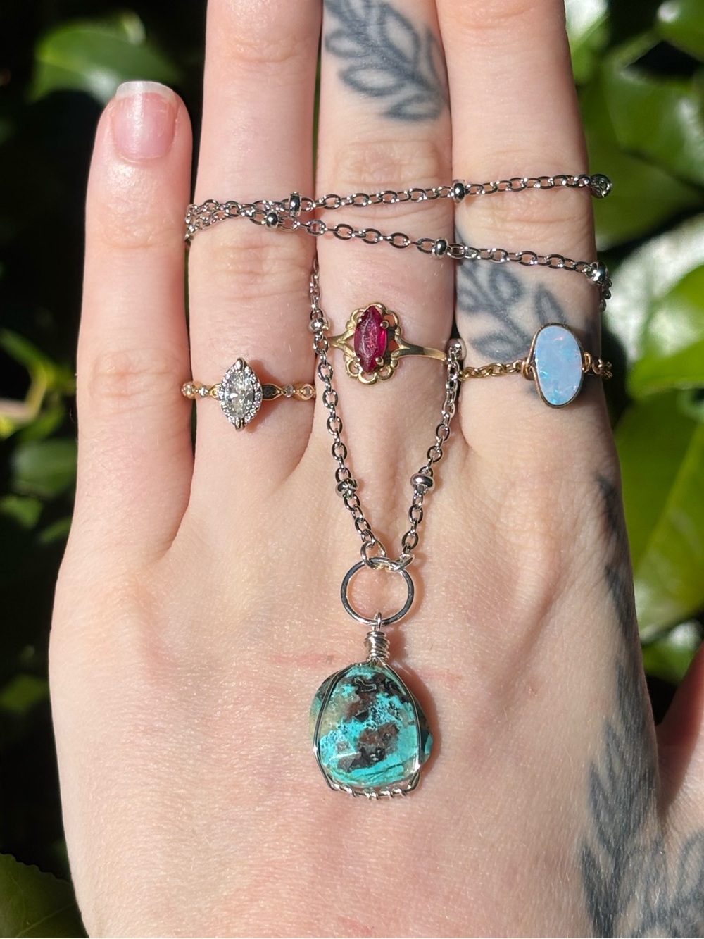 Shuttakite charm necklace